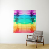 Abstracte regenboogkleurige achtergrond, behang. M Wandkleed (In situ)