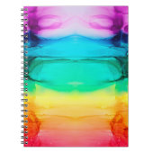 Abstracte regenboogkleurige achtergrond, behang. notitieboek (Voorkant)
