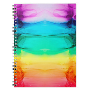 Abstracte regenboogkleurige achtergrond, behang. notitieboek