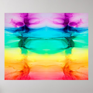 Abstracte regenboogkleurige achtergrond, behang. poster
