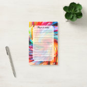 Abstracte Regenboogkleurige Draaikolk Modern Post-it® Notes (Kantoor)