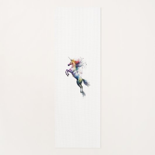 Abstracte regenboogkleurige waterverf van een eenh yogamat (Voorkant)