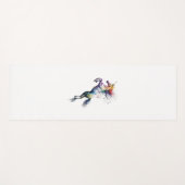 Abstracte regenboogkleurige waterverf van een eenh yogamat (Voorkant (horizontaal))