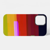 Abstracte regenboogkunst iPhone hoesje (Achterkant horizontaal)