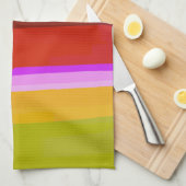 Abstracte regenboogkunst theedoek (Quarter Fold)