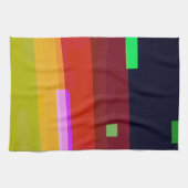 Abstracte regenboogkunst theedoek (Horizontaal)