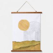 Abstracte regenbooglandschappen hangend wandkleed (Voorkant)