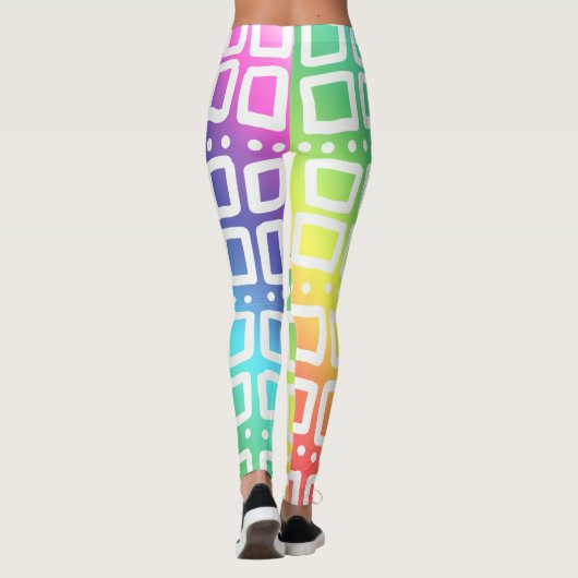 Abstracte regenboogLeggings Leggings (Achterkant)