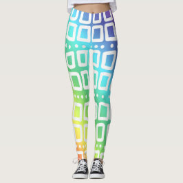 Abstracte regenboogLeggings Leggings