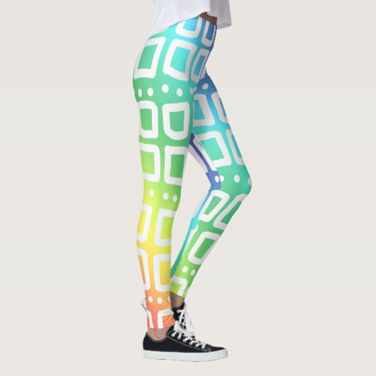 Abstracte regenboogLeggings Leggings (Rechts)