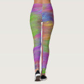 Abstracte regenboogLeggings Leggings (Achterkant)