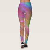 Abstracte regenboogLeggings Leggings (Achterkant)