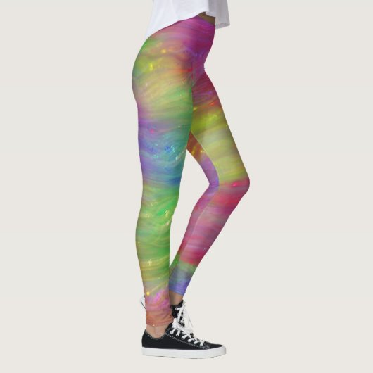 Abstracte regenboogLeggings Leggings (Rechts)