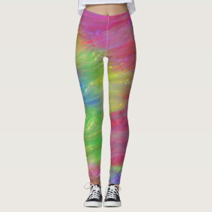 Abstracte regenboogLeggings Leggings