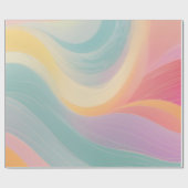 Abstracte regenbooglijn cadeaupapier (Vlak)