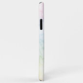 Abstracte regenboogmarmer roze blauw geel Case-Mate iPhone case (Achterkant/rechts)