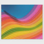 Abstracte regenboogpatroonstructuur cadeaupapier (Vlak)