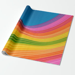 Abstracte regenboogpatroonstructuur cadeaupapier