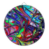 Abstracte regenboogscheuren voor hypnotische doele dartbord (Voorkant)