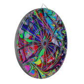 Abstracte regenboogscheuren voor hypnotische doele dartbord (Voorkant Links)