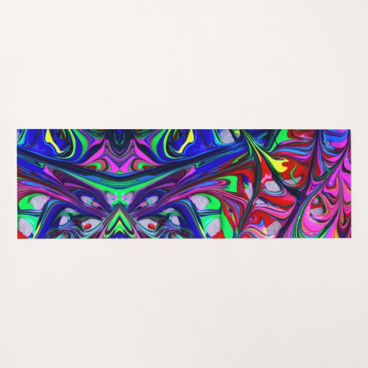 Abstracte regenboogscheuren voor hypnotische doele yogamat (Achterkant (horizontaal))