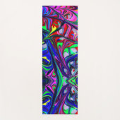 Abstracte regenboogscheuren voor hypnotische doele yogamat (Voorkant)