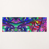 Abstracte regenboogscheuren voor hypnotische doele yogamat (Voorkant (horizontaal))