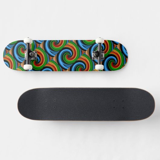 Abstracte regenboogscheurplaat persoonlijk skateboard (Horizontaal)