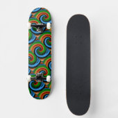 Abstracte regenboogscheurplaat persoonlijk skateboard (Voorkant)