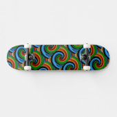 Abstracte regenboogscheurplaat persoonlijk skateboard (Horizontaal)