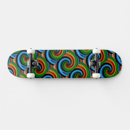 Abstracte regenboogscheurplaat persoonlijk skateboard (Horizontaal)