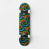 Abstracte regenboogscheurplaat persoonlijk skateboard (Voorkant)