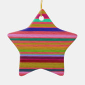 Abstracte regenboogstrepen moderne keramisch ornament (Voorkant)