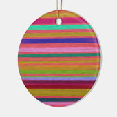 Abstracte regenboogstrepen moderne keramisch ornament (Links)