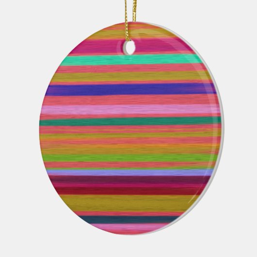 Abstracte regenboogstrepen moderne keramisch ornament (Links)