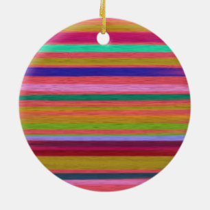 Abstracte regenboogstrepen moderne keramisch ornament