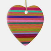 Abstracte regenboogstrepen moderne keramisch ornament (Rechts)