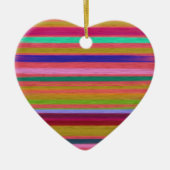 Abstracte regenboogstrepen moderne keramisch ornament (Voorkant)