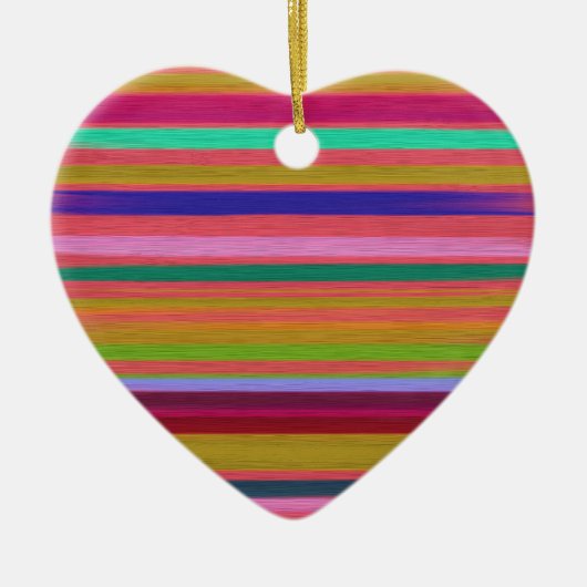 Abstracte regenboogstrepen moderne keramisch ornament (Voorkant)