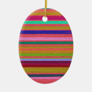 Abstracte regenboogstrepen moderne keramisch ornament