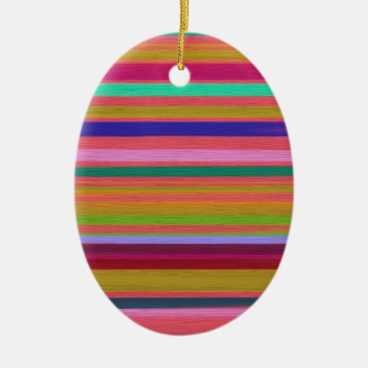 Abstracte regenboogstrepen moderne keramisch ornament (Voorkant)