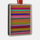 Abstracte regenboogstrepen moderne metalen ornament (Rechts)