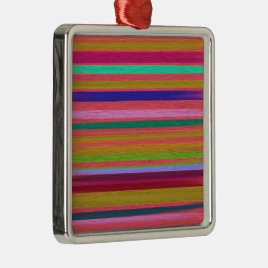 Abstracte regenboogstrepen moderne metalen ornament (Rechts)
