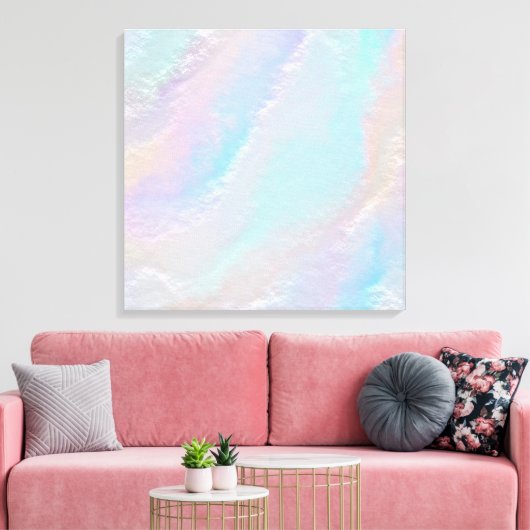Abstracte Regenboogstructuur Canvas Afdruk (Insitu (Woonkamer))