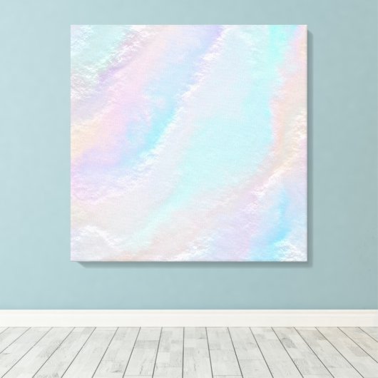 Abstracte Regenboogstructuur Canvas Afdruk (Insitu (Houten vloer))
