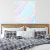 Abstracte Regenboogstructuur Canvas Afdruk (Insitu (Slaapkamer))