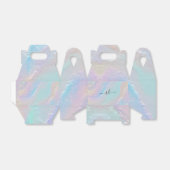 Abstracte regenboogtextuur bedankdoosjes (Uitgevouwen)