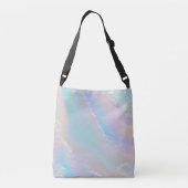 Abstracte regenboogtextuur crossbody tas (Achterkant)