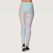 Abstracte regenboogtextuur leggings (Achterkant)
