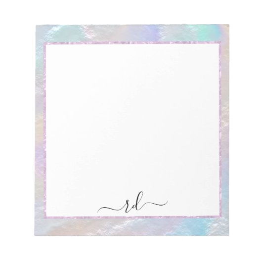 Abstracte regenboogtextuur notitieblok (Voorkant)